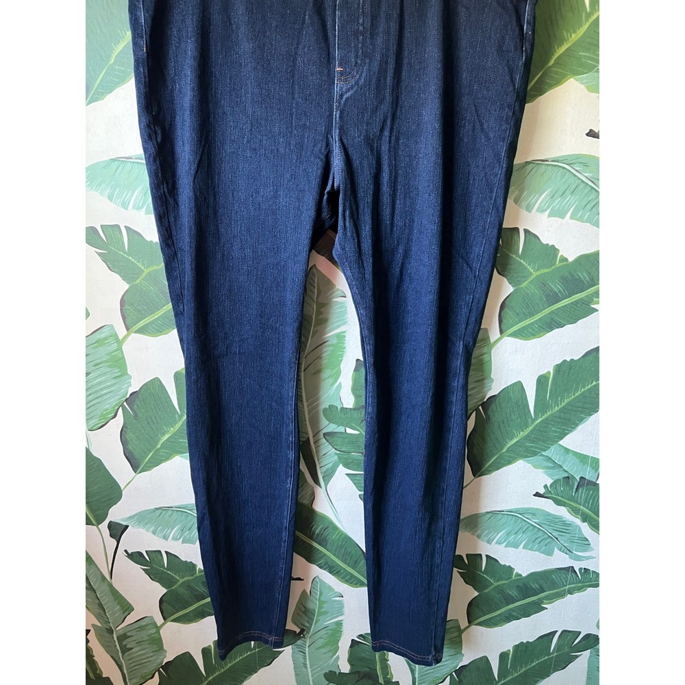 HUE Jean Leggings Women XL Dark Blue - Picture 3 of 9